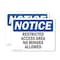 Signmission Restricted Access Area No Minors Allowed OSHA Notice Sign, Plastic, 10in W x 7in L, 2PK OS-2PACK-NS-P-710-L-18062 - alternate 1